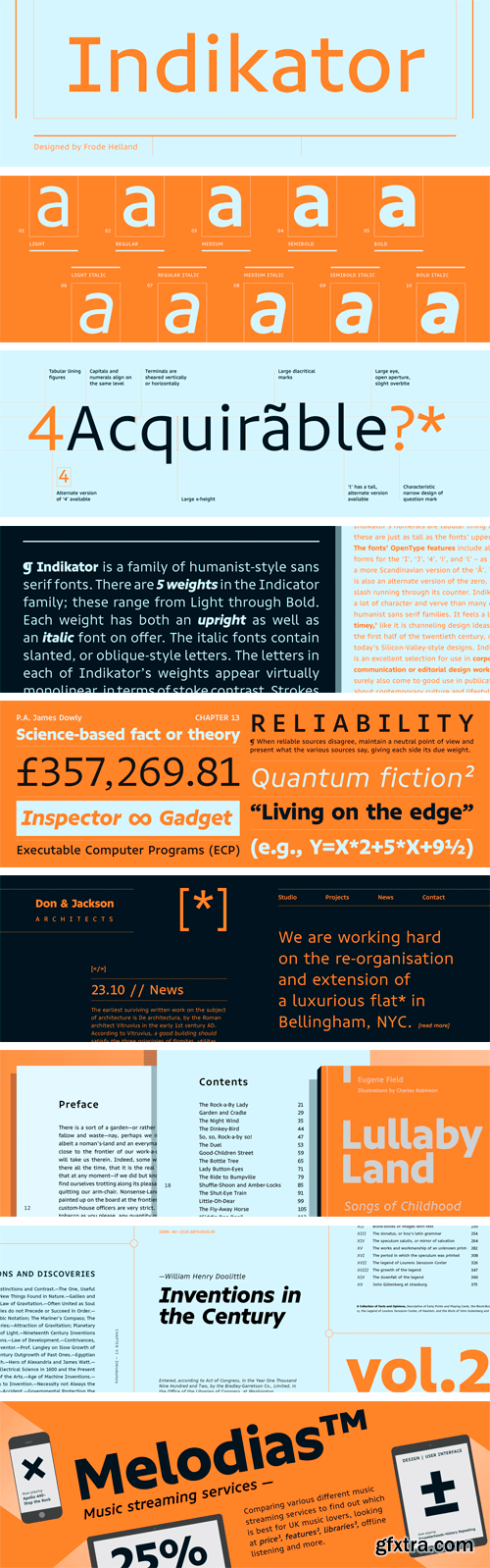 Indikator Font Family