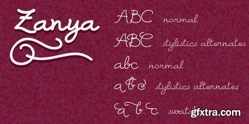 Zanya Font Family - 5 Fonts