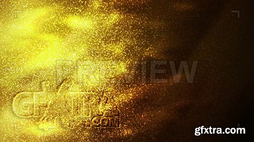 Gold Particles Flowing Abstract Background 101223