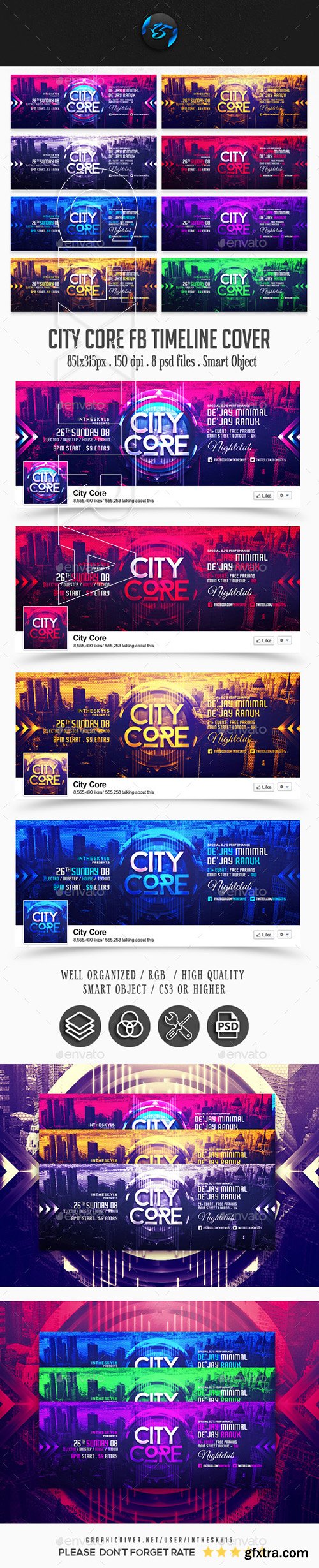 GraphicRiver - City Core FB Timeline Cover 22331945