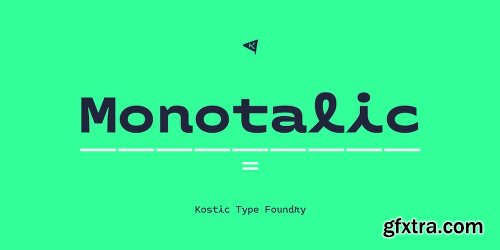 Monotalic Font Family - 12 FONTS