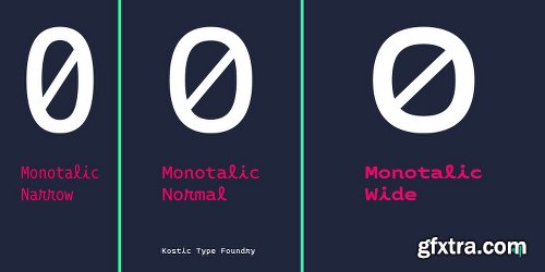 Monotalic Font Family - 12 FONTS