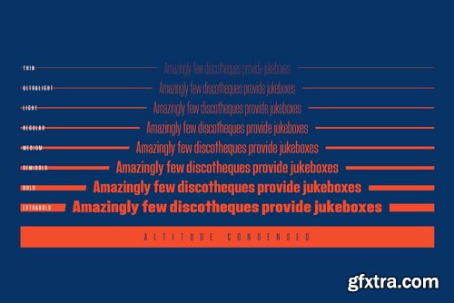 Altitude Condensed Font Family