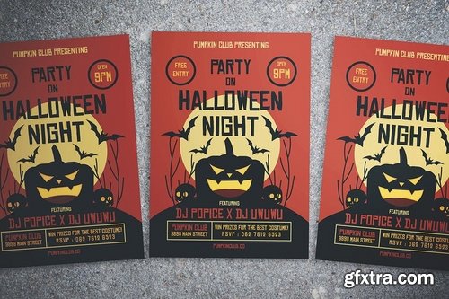 Halloween Party Night Flyer