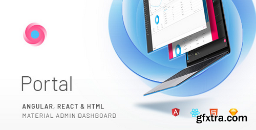 ThemeForest - Portal v1.6.1 - Angular, React & HTML Material Admin Template - 21513258