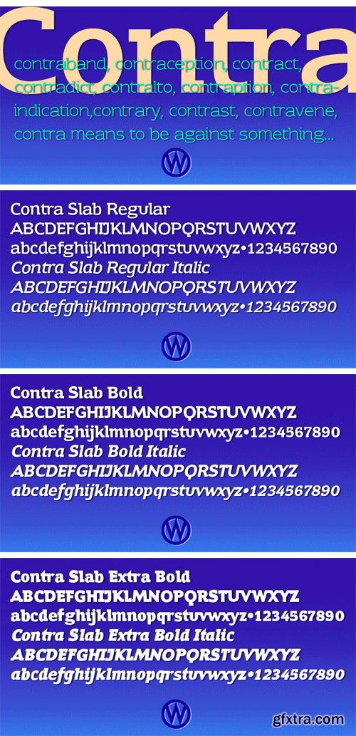 Contra Slab Font Family