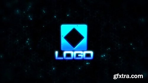Pond5 - Glow Hi Tech Hex Logo Reveal Animation Intro 037612246