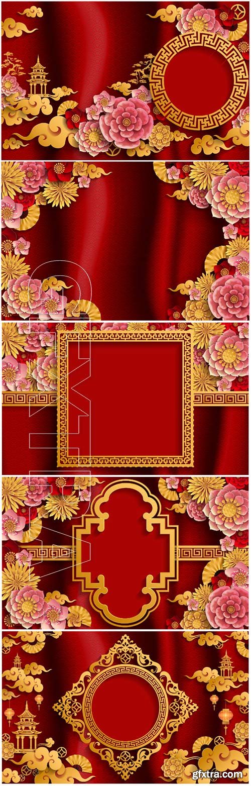 Chinese vector background,  pig year