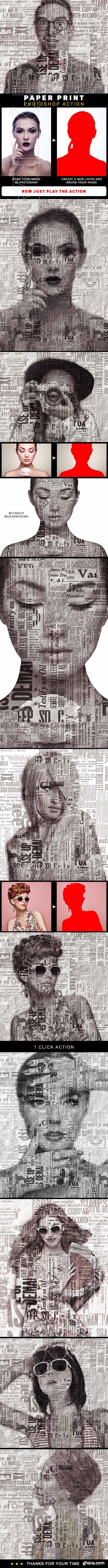 GraphicRiver - Paper Print Photoshop Action 22299425