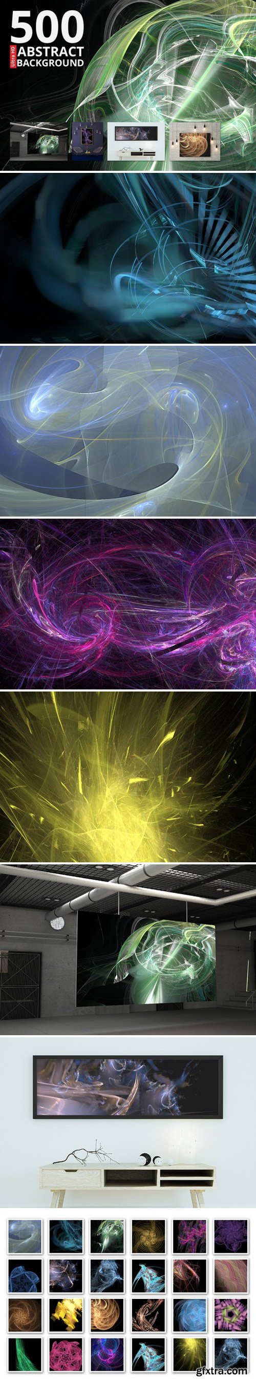 DesignBundles - 500 abstract backgrounds 38306