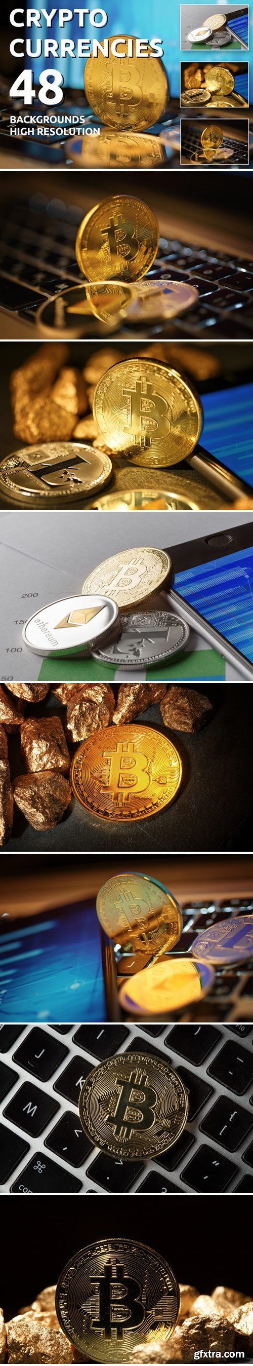 DesignBundles - Crypto Currencies 48 Background 57770