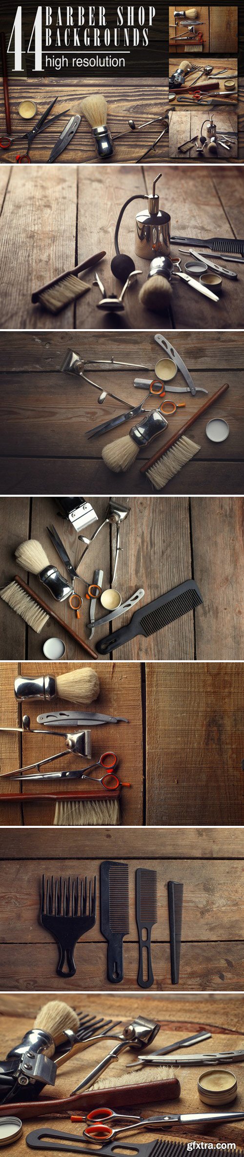 DesignBundles - 44 barber shop wooden backgrounds 102071