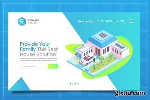 Mortgage Solution Web Header PSD Template Vol. 02