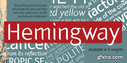 Hemingway Font Family- 9 Fonts