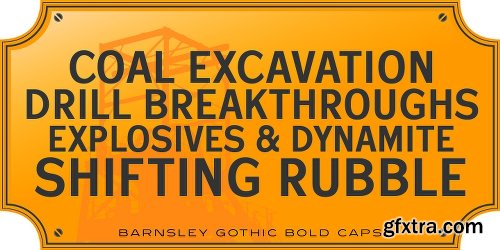 Barnsley Gothic Font Family- 9 Fonts