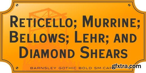 Barnsley Gothic Font Family- 9 Fonts