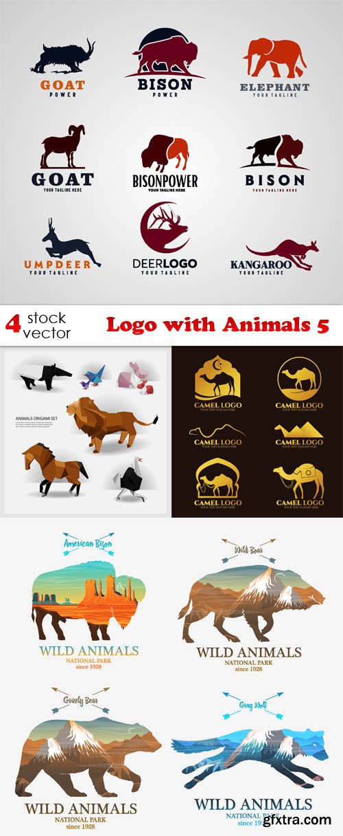 Vectors - Logo with Animals 5
