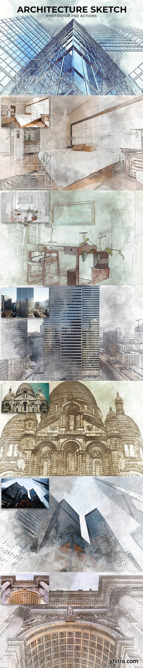 CreativeMarket - Architecture Sketch PSD Action 2815347