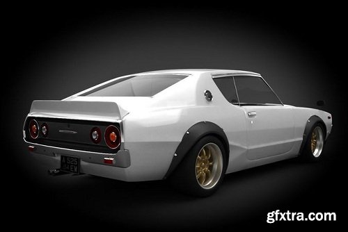 Nissan Skyline 1973 VR / AR / 3D Model