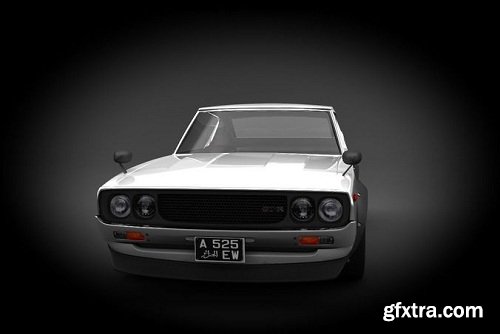 Nissan Skyline 1973 VR / AR / 3D Model