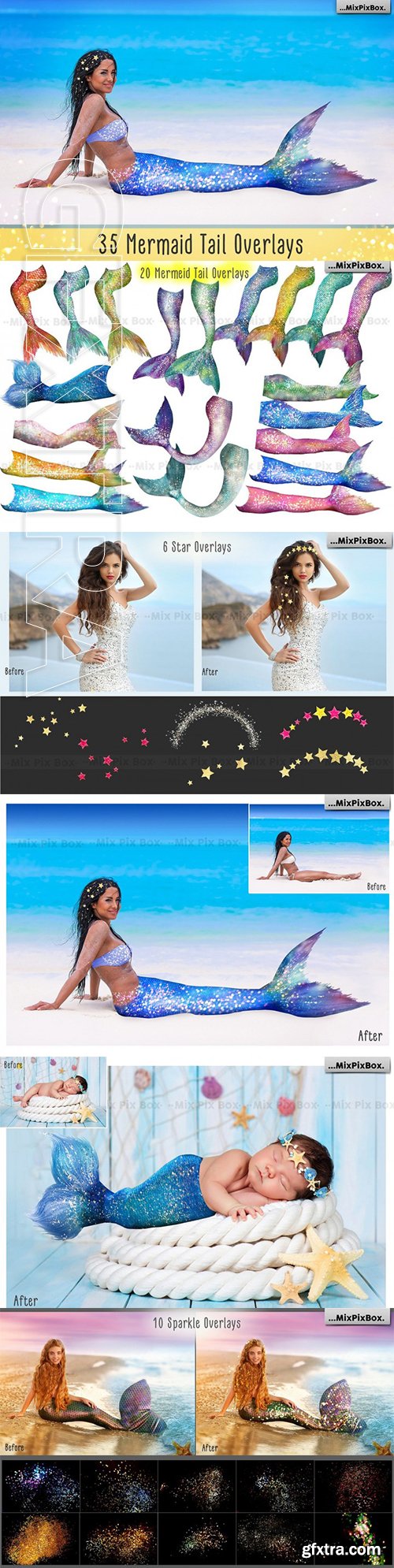 Mermaid Tail Overlays