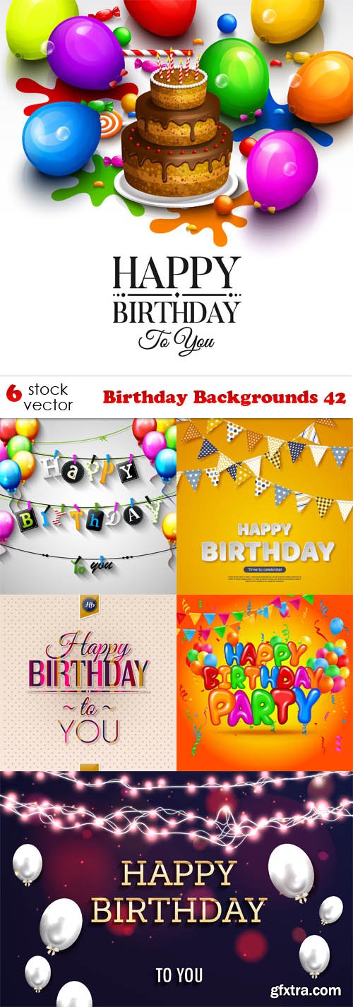 Vectors - Birthday Backgrounds 42