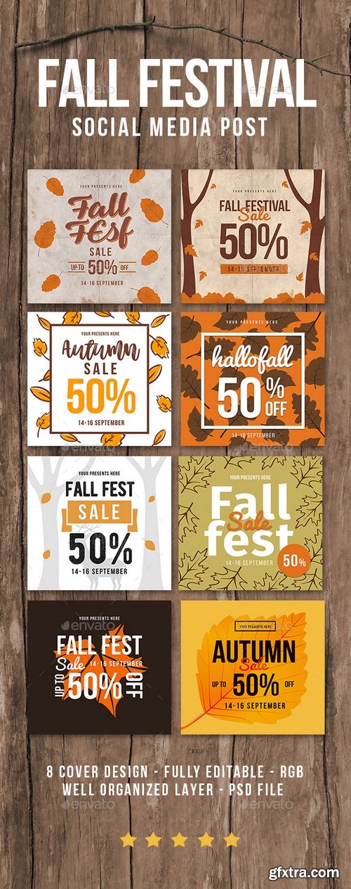 Graphicriver - Fall festival sale instagram post 20561136