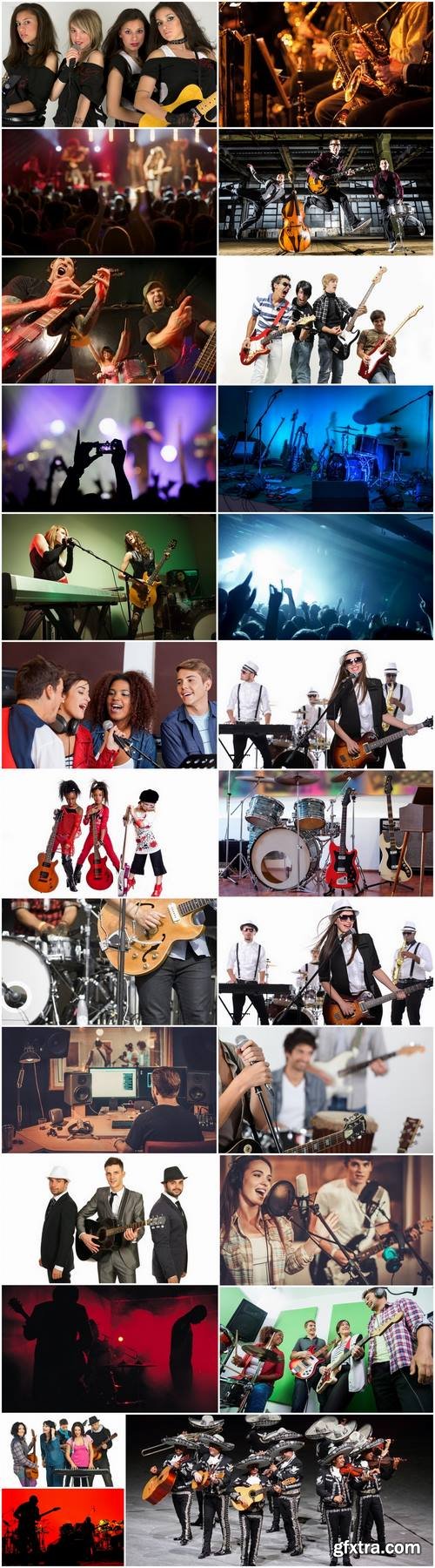 Music band rock concert presentation of a musical instrument singer 25 HQ Jpeg