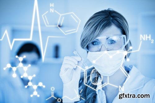 Science of chemistry laboratory study of chemical formula graph dishes 25 HQ Jpeg