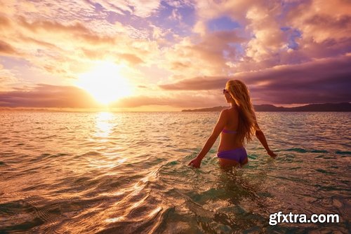 Girl woman on holiday vacation travel tourism sea beach 25 HQ Jpeg
