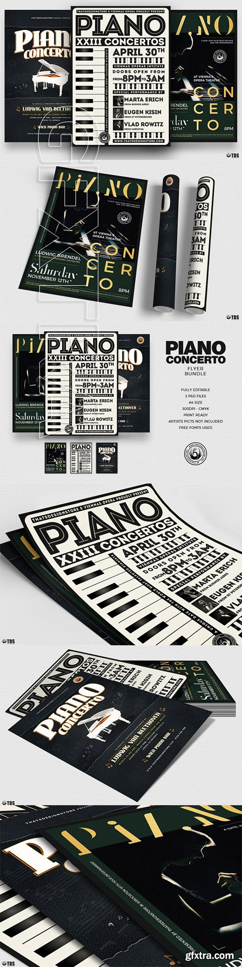 Piano Concerto Flyer Bundle