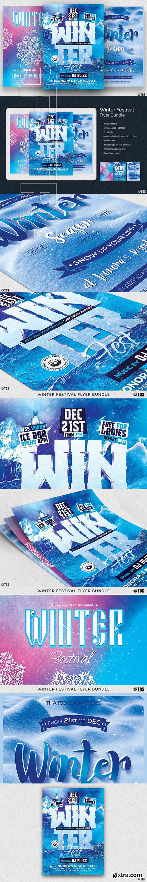 Winter Festival Flyer Bundle