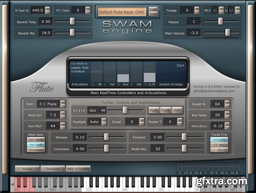 Audio Modelling SWAM Engine SWAM Flutes v2.8.1 CE-V.R