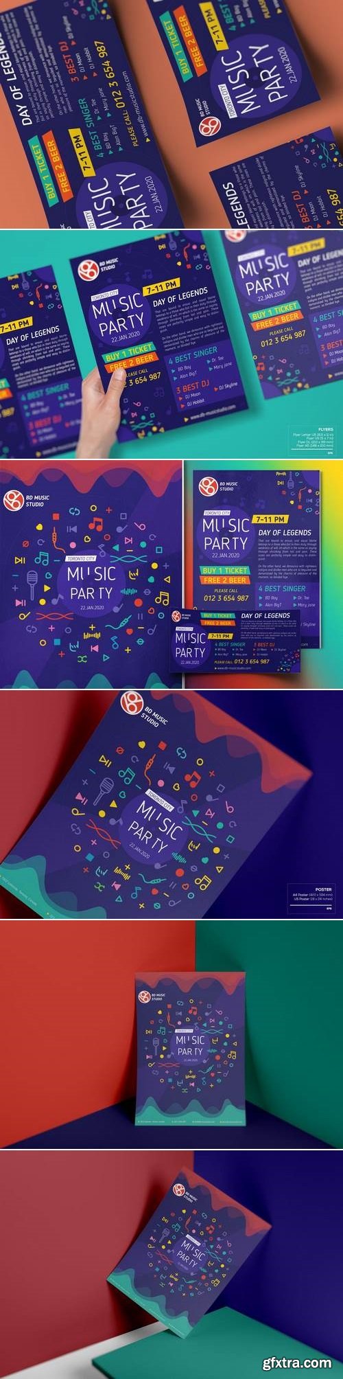 Music Party-Set Template