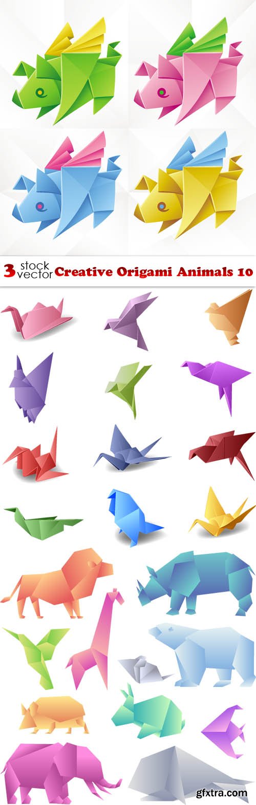 Vectors - Creative Origami Animals 10