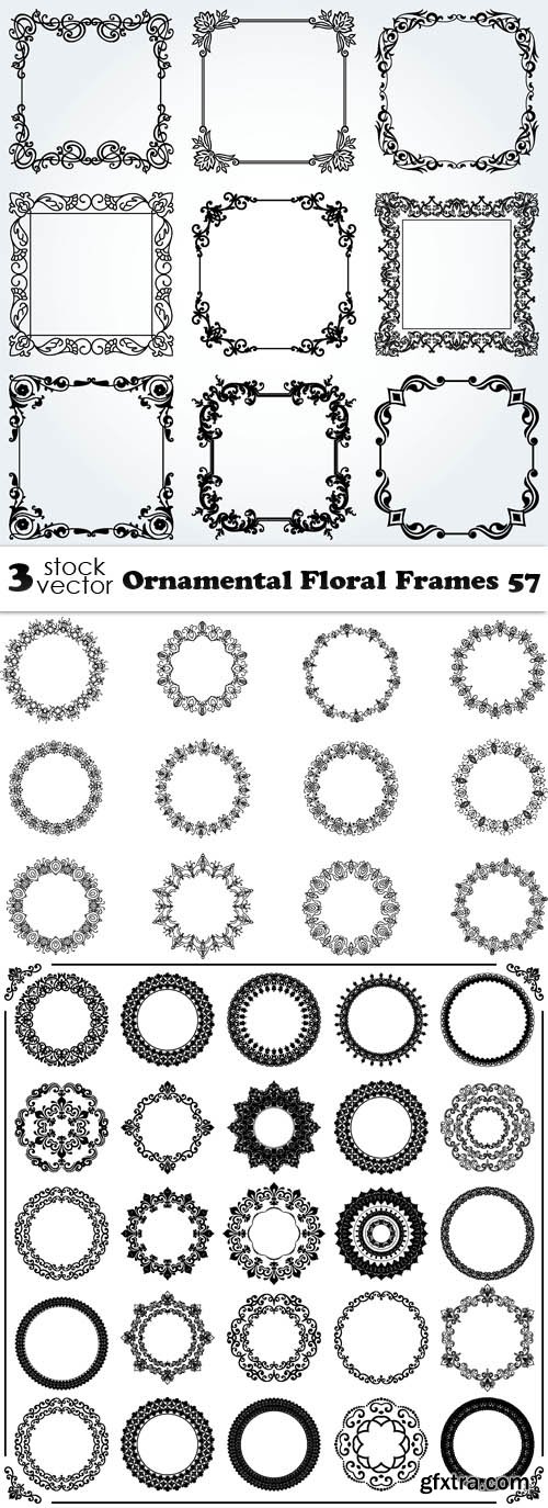 Vectors - Ornamental Floral Frames 57