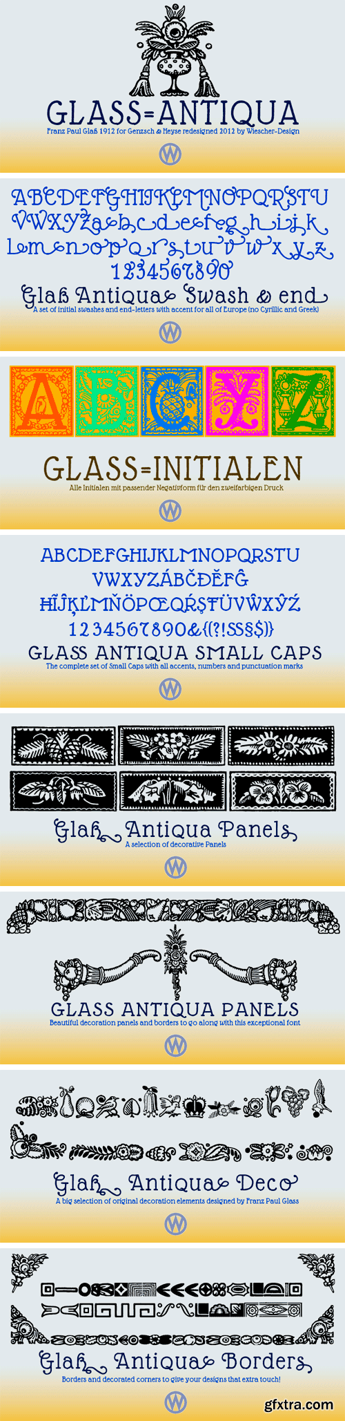 Glass Light Font Family