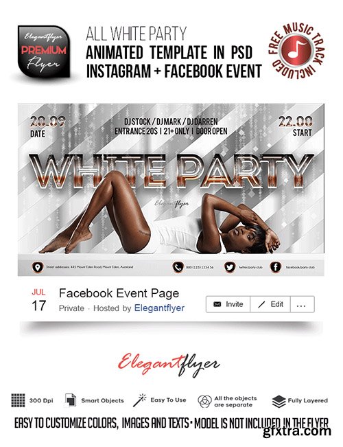 All White Party Animated Instagram Template