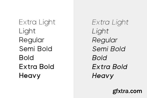 Visia Pro Font Family - 18 Fonts