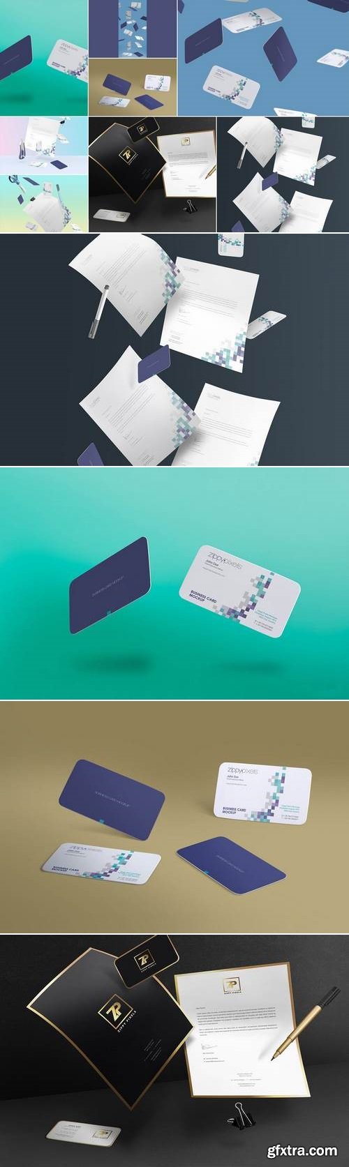 Gravity Business Card Mockups