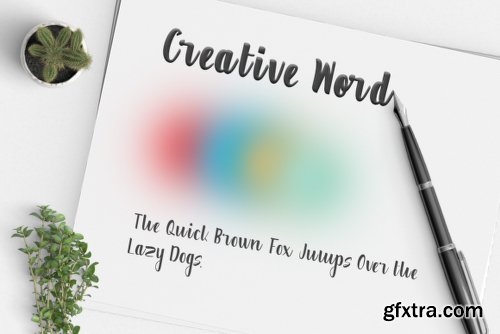 Creative Word Font