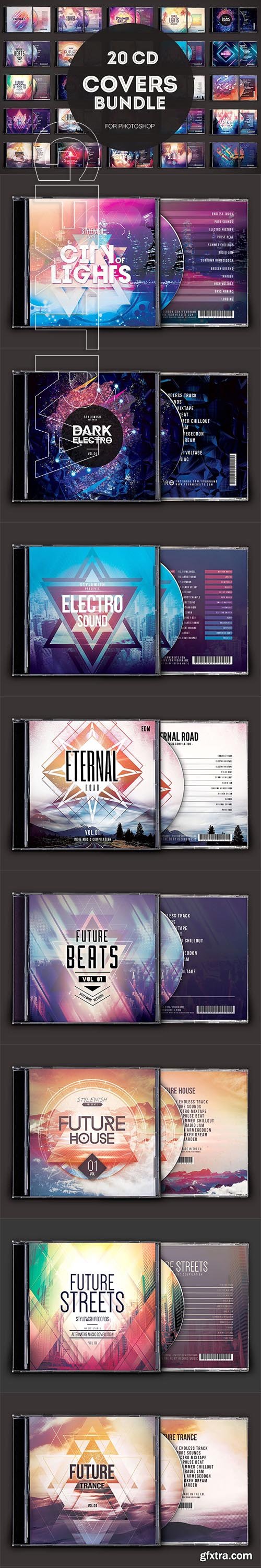 20 CD Covers Bundle