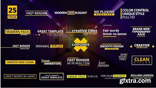 25 Titles Pack - Premiere Pro Templates 95903