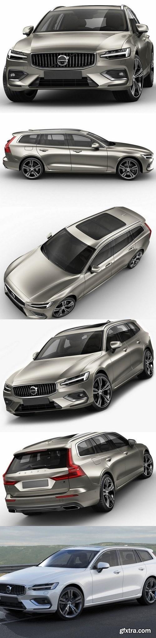 Volvo V60 2019 3d Model