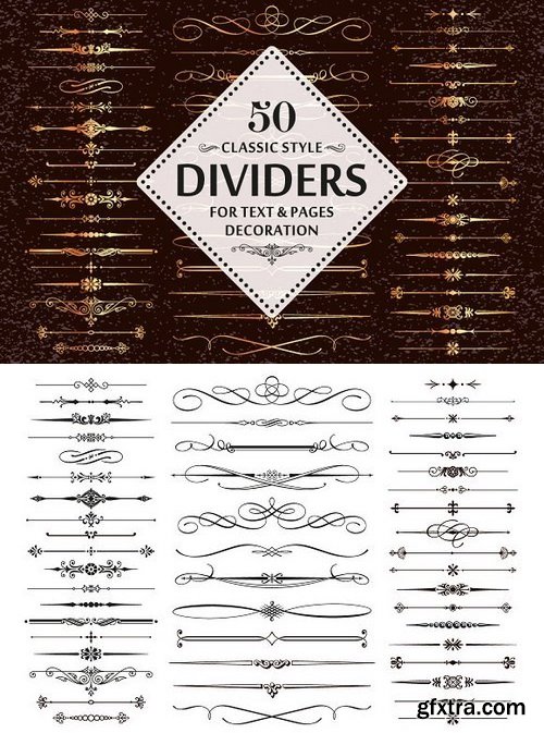 CM - 50 Vector Divider Design Elements 2837516