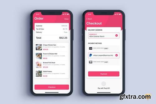 Checkout UI Concept for Food App