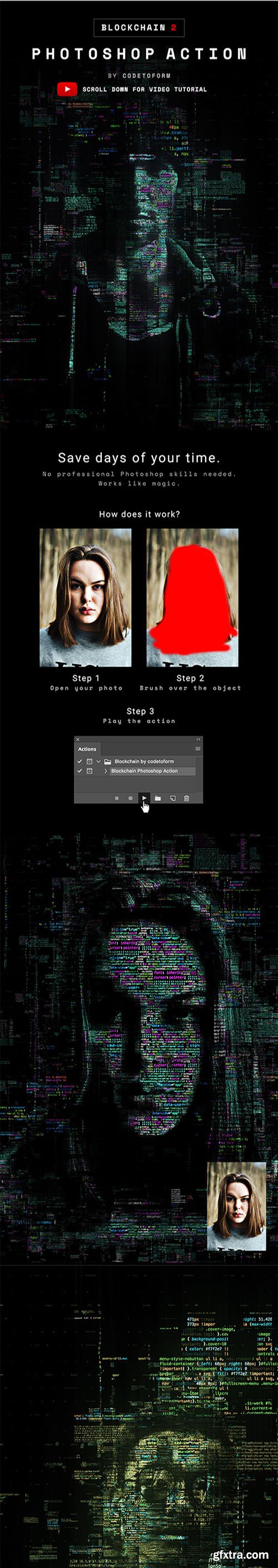 Blockchain 2 Photoshop Action 22366437