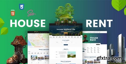 ThemeForest - HouseRent v1.0 - Multi Concept House, Apartment Rent HTML Template - 19723999