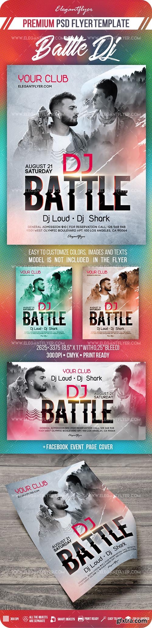 Battle Dj – Flyer PSD Template