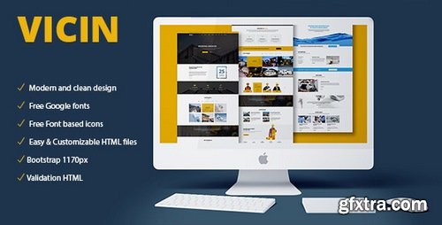 ThemeForest - Vicin v1.0 - Multipurpose Construction & Plumbing HTML Template - 20330669